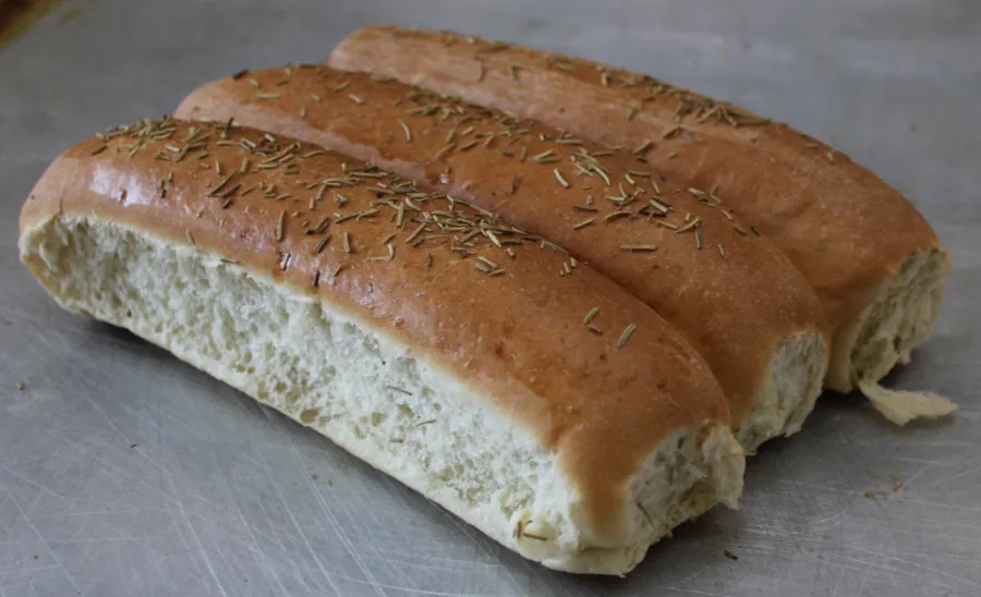 Onion Rosemary Hot Dog Buns (ea)